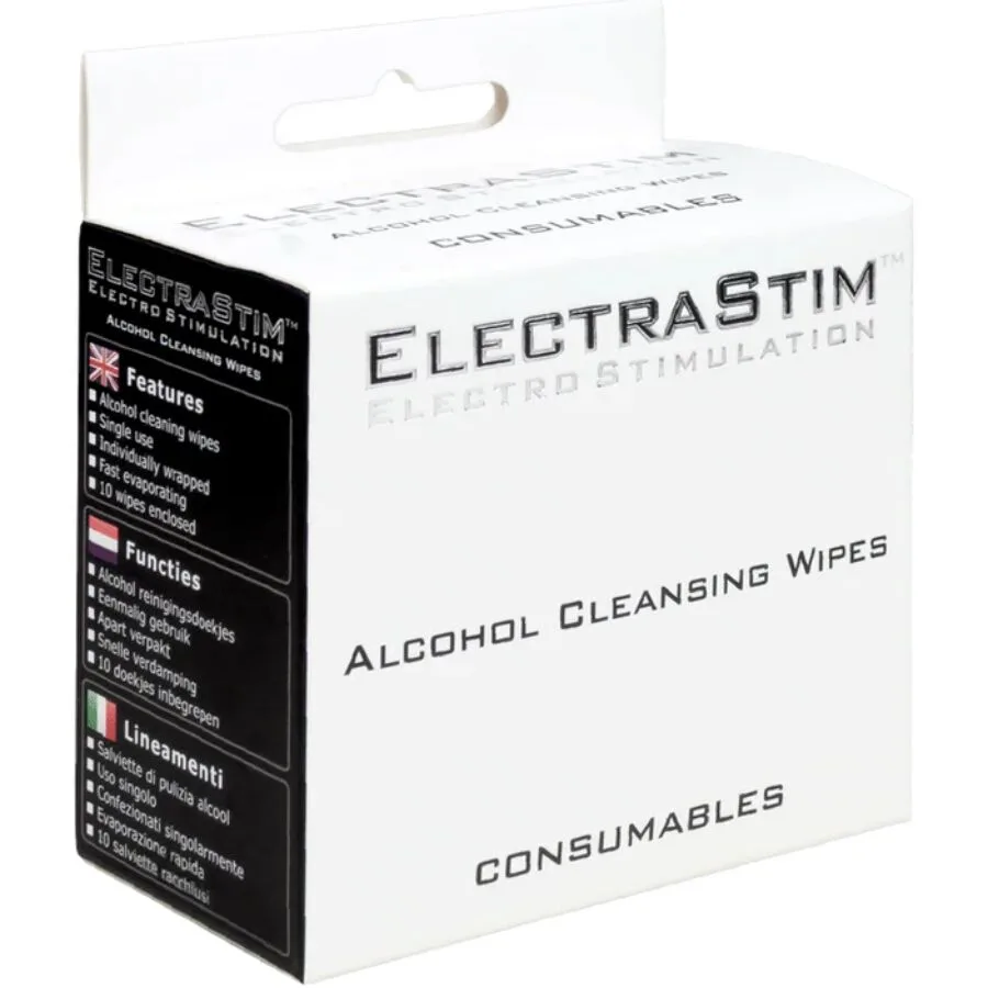 Electrastim - Lenços de Limpeza com Álcool 10 Unidades