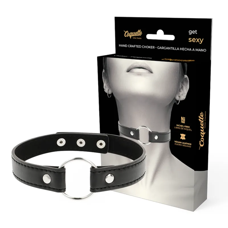 Coquette Chic Desire - Vegan Leather Necklace Woman Accessory