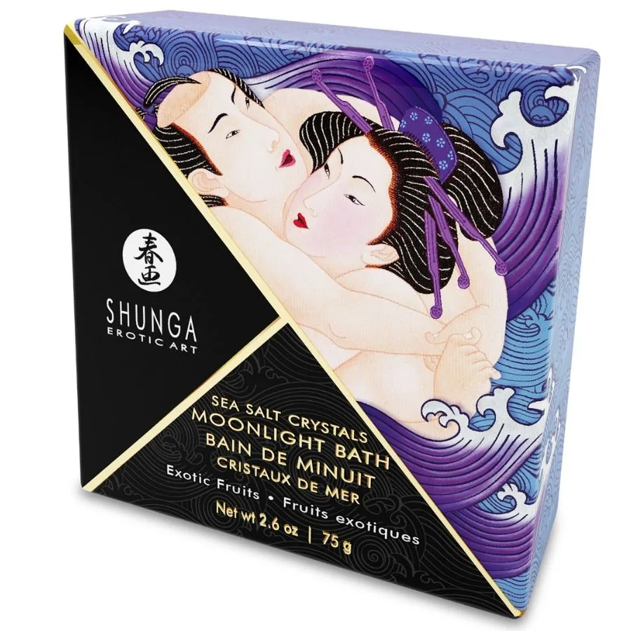 Shunga - Sais de Banho Exóticos com Sabor Roxo 75 Gr