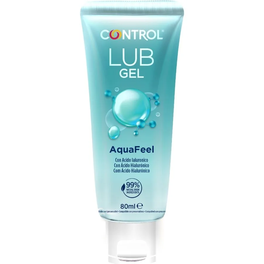 Control - Lubrificante Aquafeel com Ácido Hialurônico 80 ml