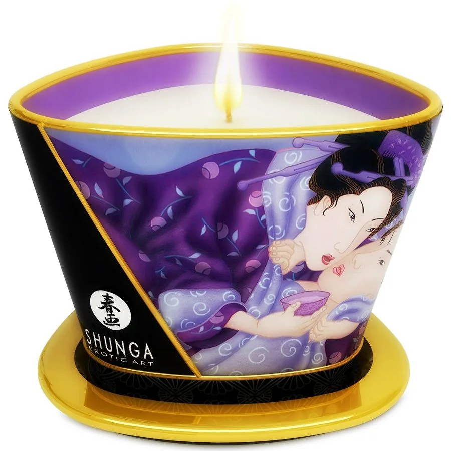 Shunga - Mini Caress By Candelight Vela de Massagem de Frutas Exóticas 170 ml