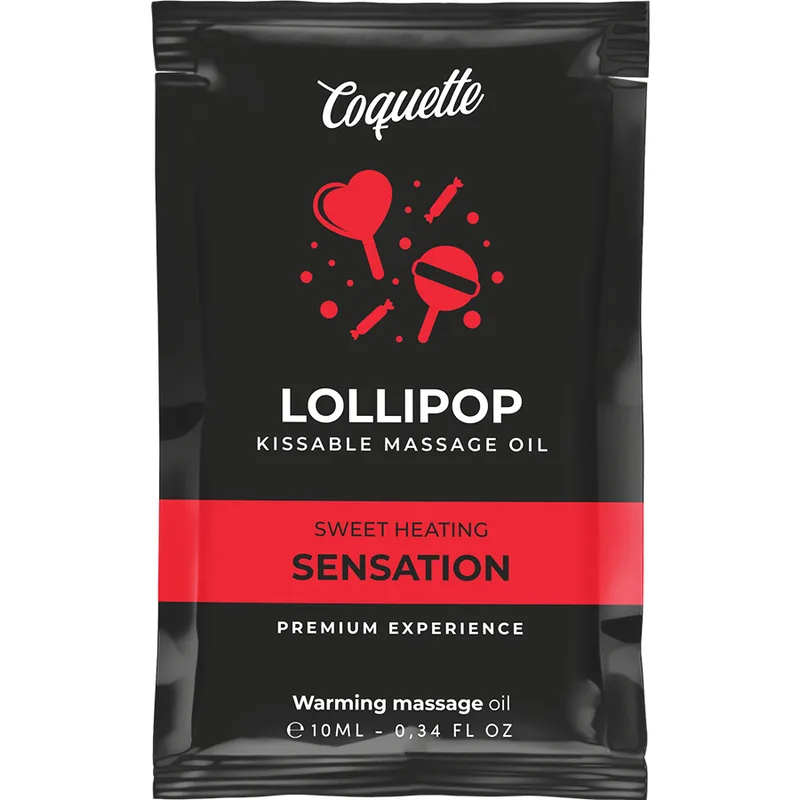 Coquette Chic Desire - Óleo de Massagem Beijvel de Bolso com Efeito de Calor Pirulito 10 ml