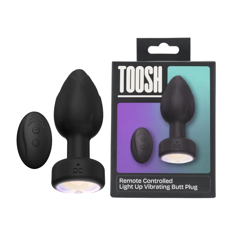Toosh Plug Anal Vibratório Luminoso com Controlo Remoto