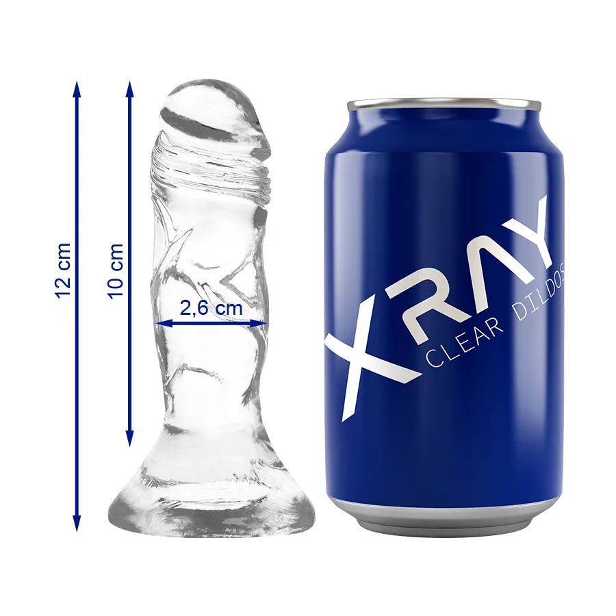 X Ray - Dildo Transparente 12 cm -o- 2,6 cm