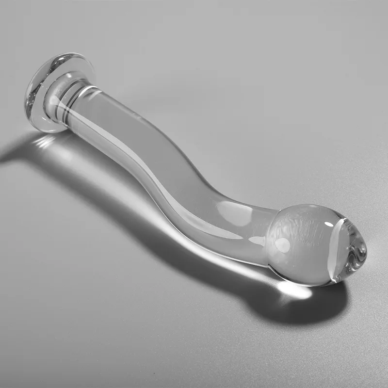 Nebula Series By Ibiza - Model 18 Dildo Borosilicate Glass Clear 18.5 cm -O- 3.5 cm