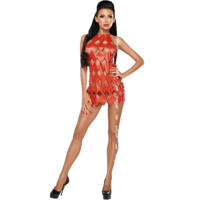 Me-Seduce - Gwen Dress Bare Back Red