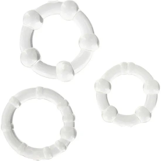 Seven Creations - Set of Three Transparent Penis Rings