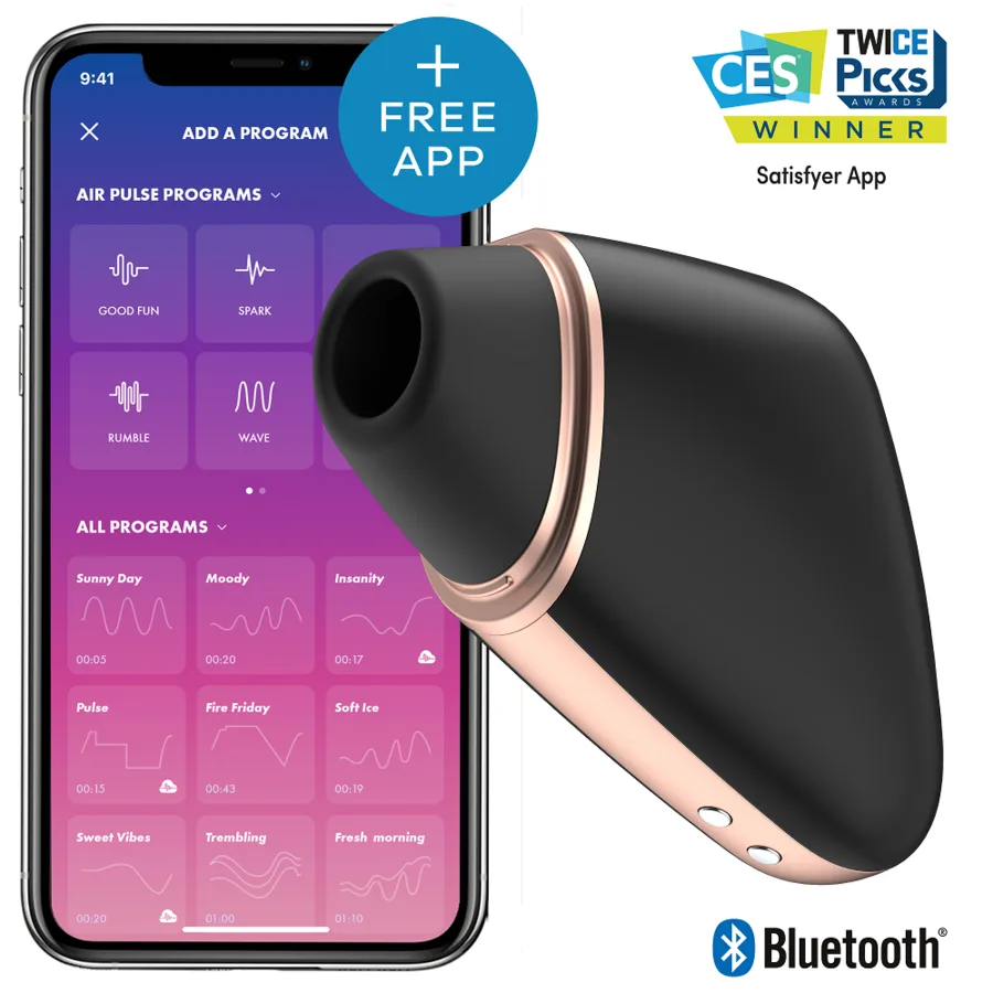 Satisfyer - Estimulador e Vibrador Love Triangle Preto