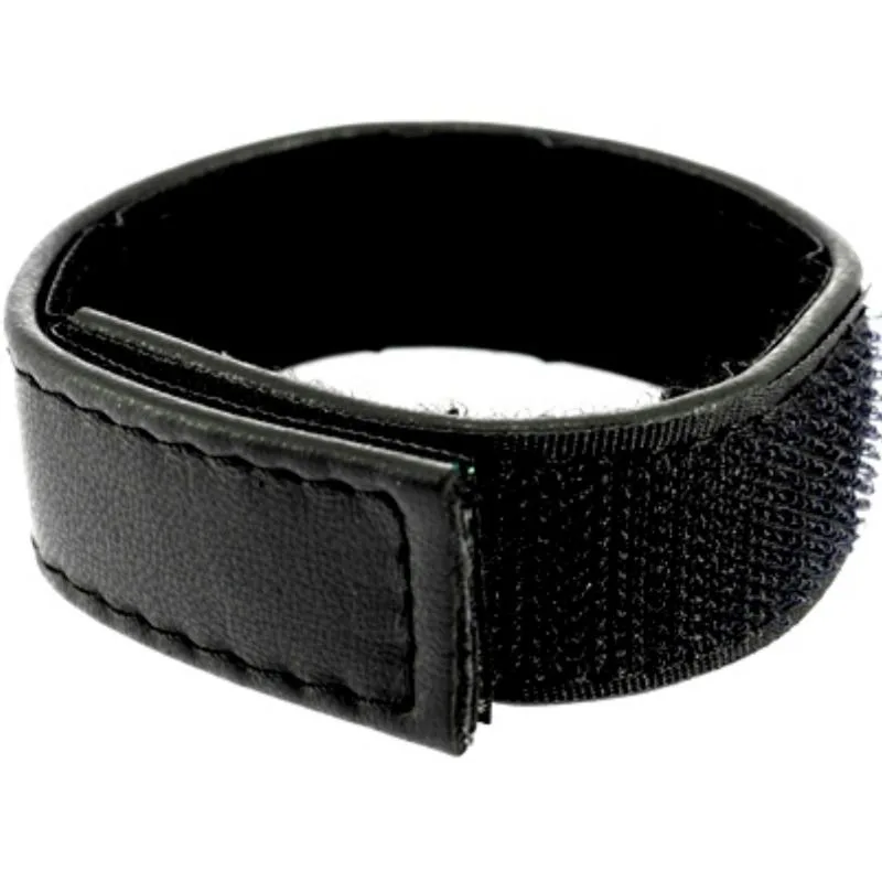 Pele Body - Cinta de Couro Ajustvel com Velcro para Pénis Preto