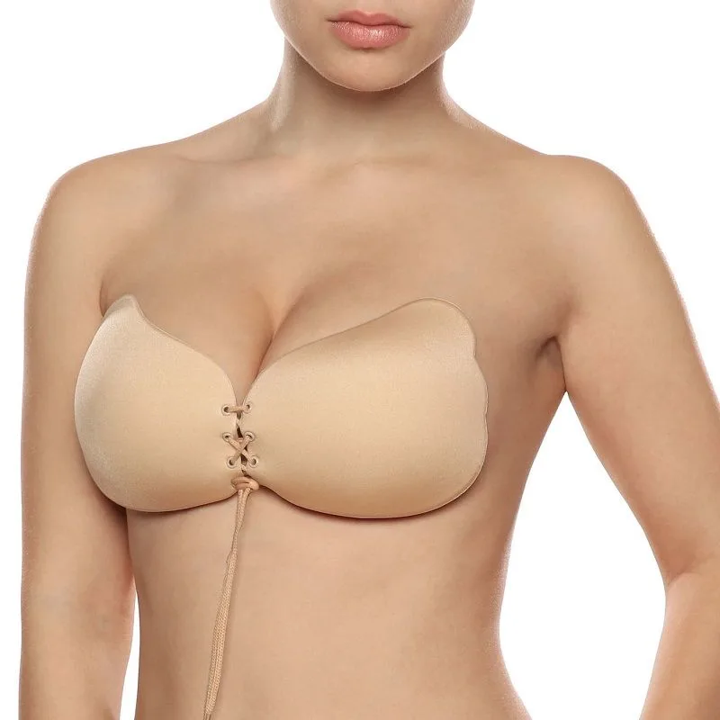 Bye-Soutien - Lace-It Aprimoramento Push-Up Beige Copo C
