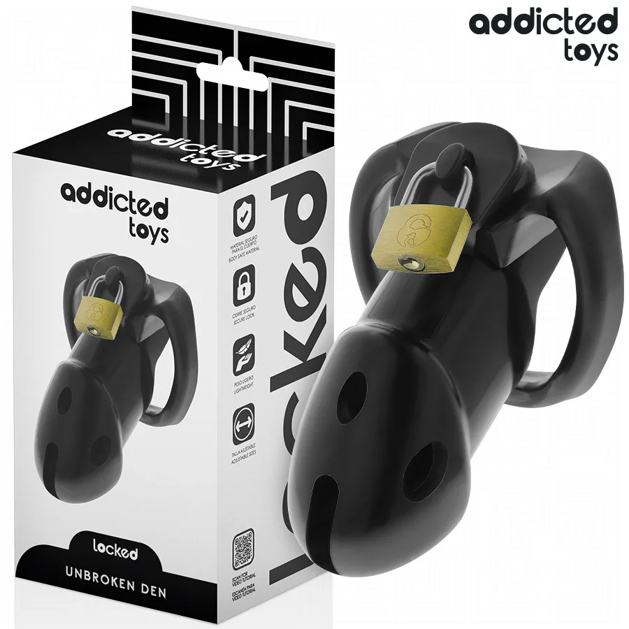 Addicted Toys Locked - Gaiola de Pénis Den Inquebrável 9,8 cm