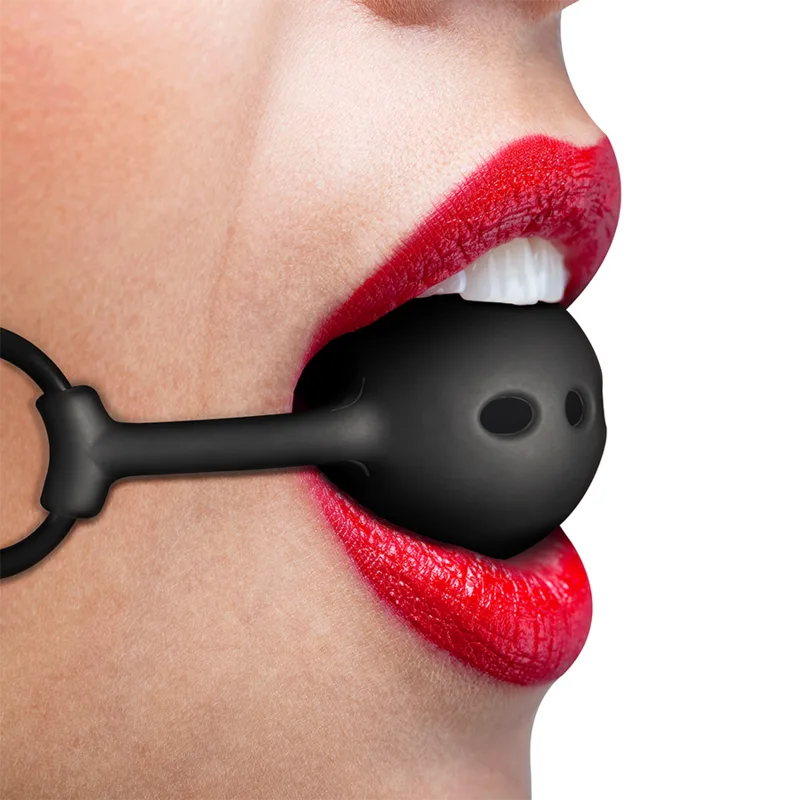 Fetish Submissive Bondage - Mordaça de Bola de Silicone Respirável