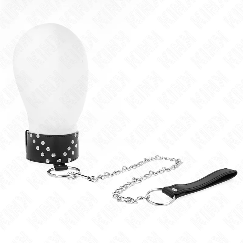 Kink - Colar com Cinto 65 cm com Rebite V Ajustável 36-43 cm X 5 cm
