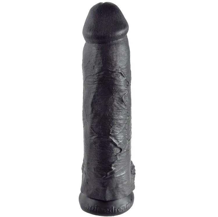 King Cock - Dildo Preto com Bolas 30,48 cm