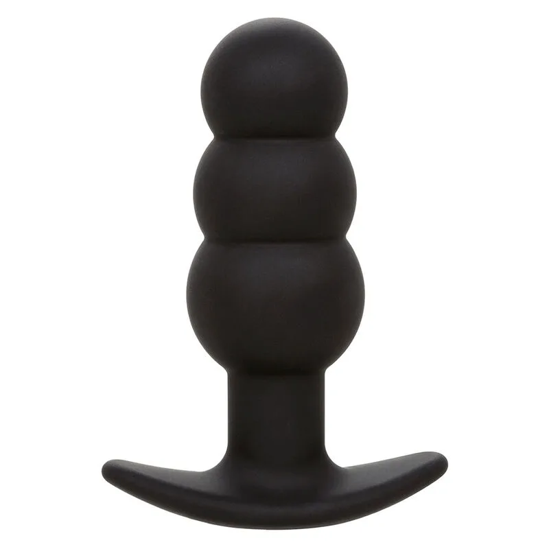 Calexotics - Rock Bottom Plug Anal com Esferas 10 Vibrações Silicone Preto