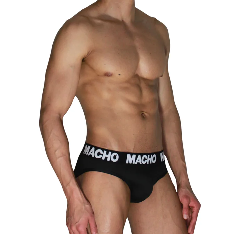 Macho - Mch007 Classic Slip Black + Black XL