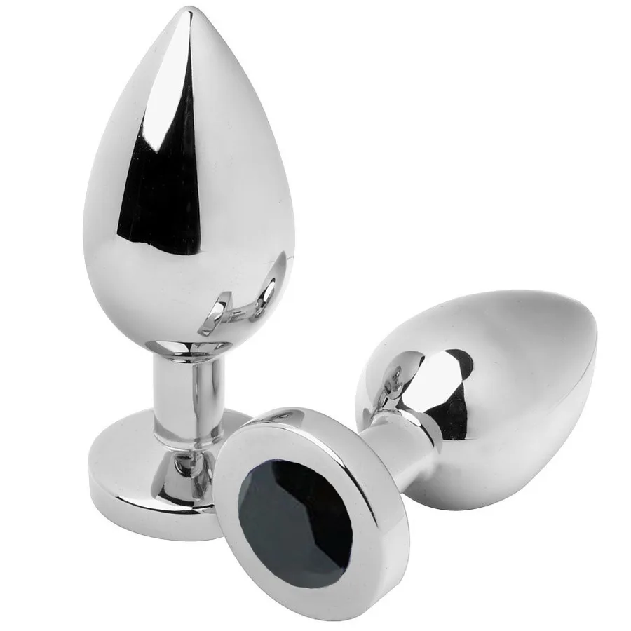 Metal Hard - Anal Plug Diamond Black Medium 7.62cm