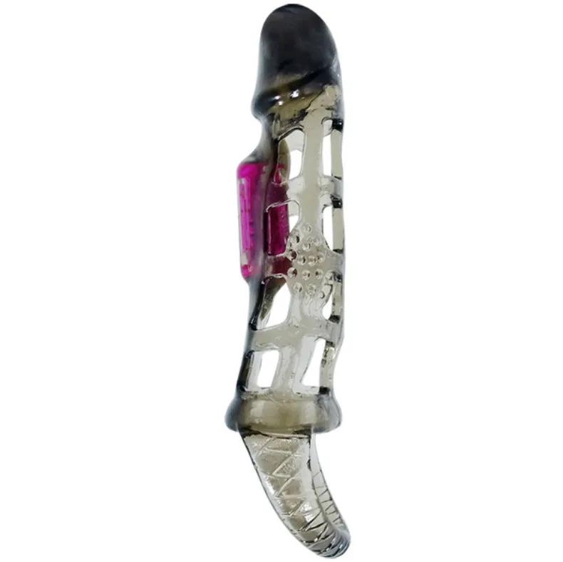 Baile - Penis Extension Sleeve with Vibration and Strap 13.5 cm