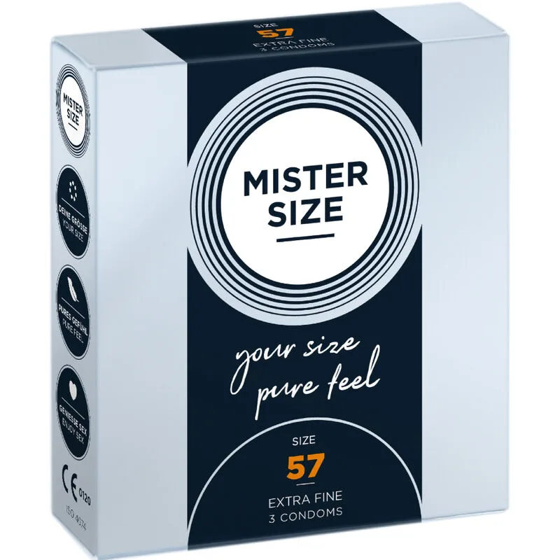 Mister Size - Preservativo Tamanho L 57 mm (3 Unidades)