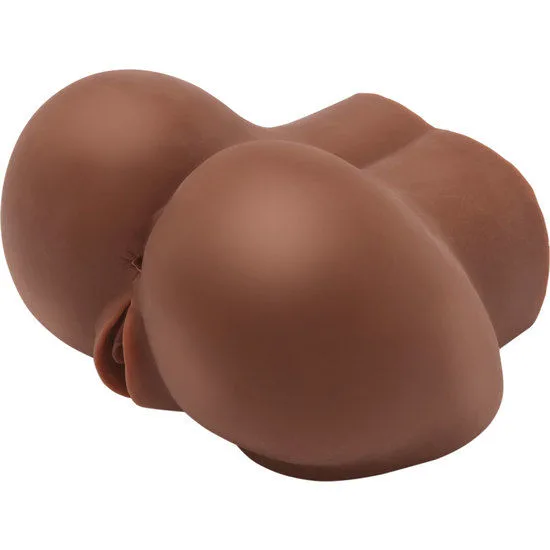 Act - Big Ass Realistic Masturbator with Brown Vibrator