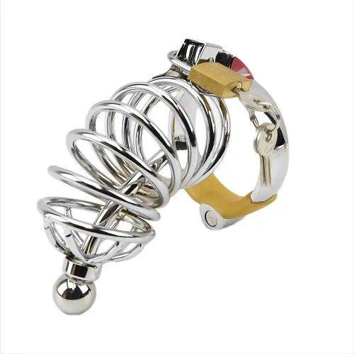 Impound Corkscrew Dispositivo de Castidade Masculino com Plug Peniano