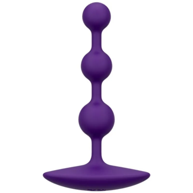 Romp - Amp Contas Anal de Silicone Flexíveis Roxas 12,5 cm Roxas