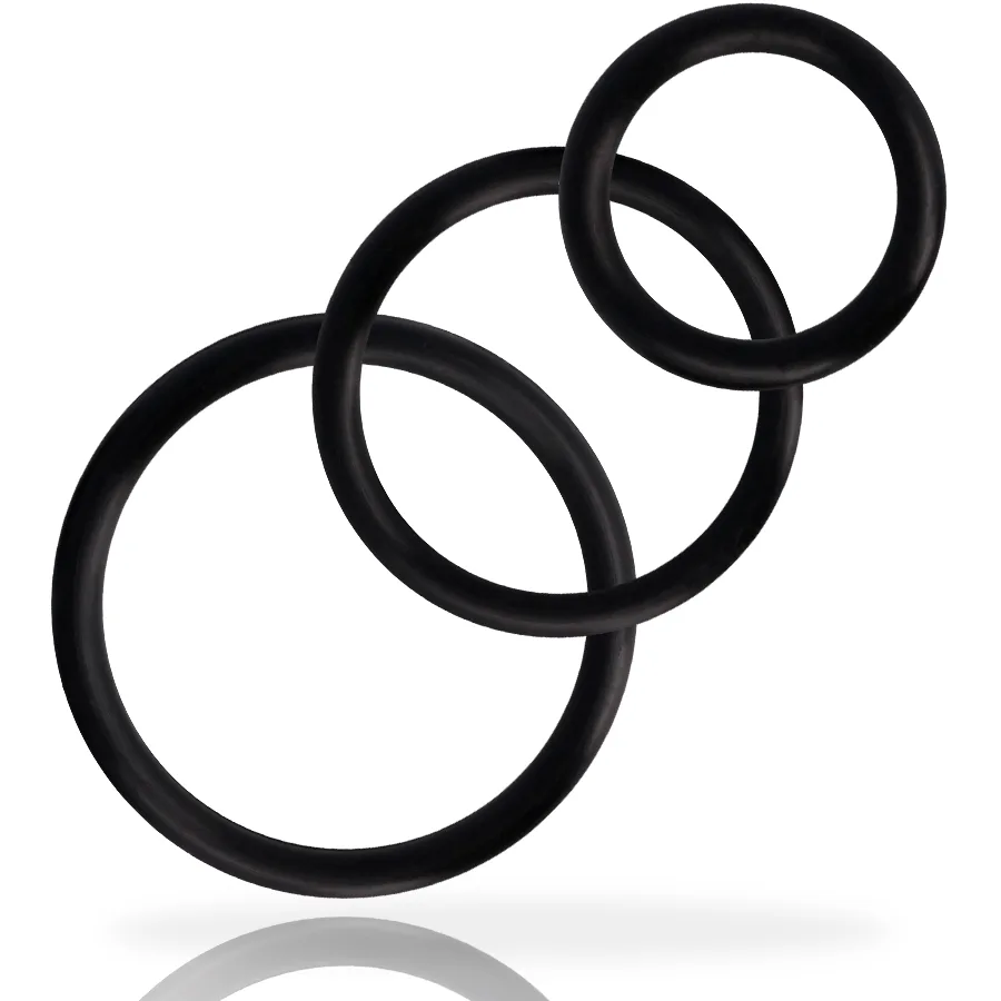 Addicted Toys - Conjunto de Anéis de para Pénis Preto