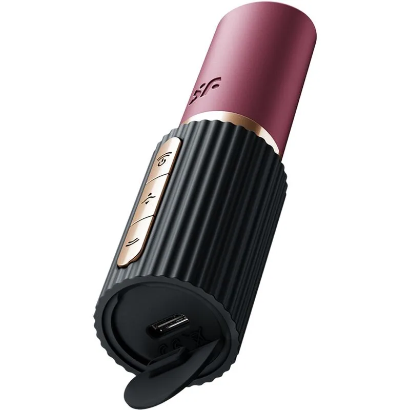 Satisfyer - Deep Kiss Wave Estimulador de Clitóris Garnet / Preto