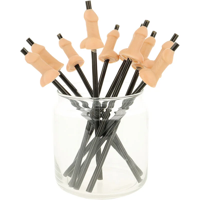 Diablo Picante - Bag of 10 Natural Penis Straws