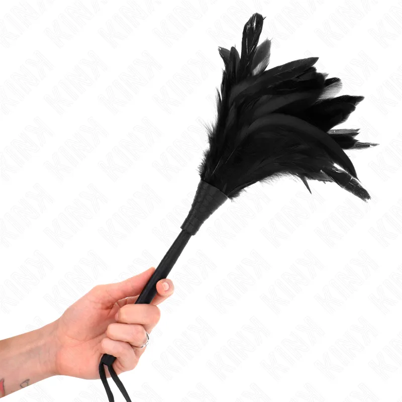 Kink - Penas de Frango em Forma de Chifre Preto Maids 36 cm