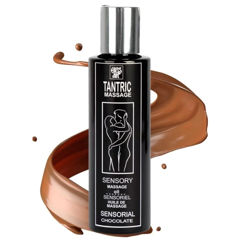 Eros-Art - Óleo de Massagem Tântrica Natural e Afrodisíaco de Chocolate 100 ml