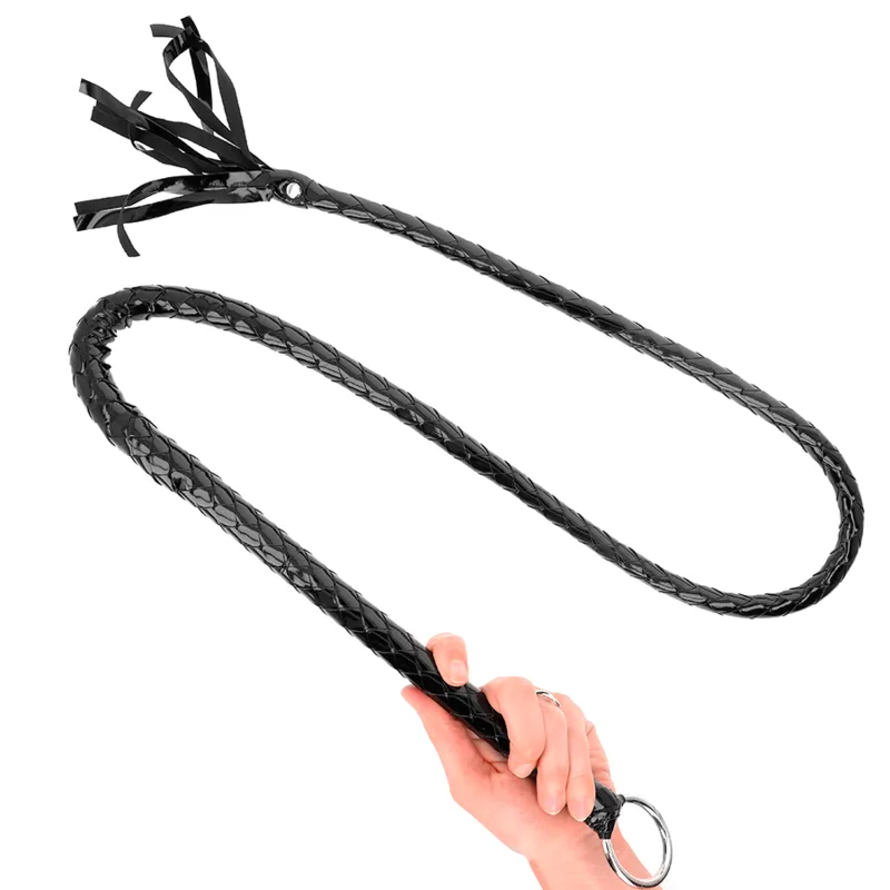Kink - Chicote de PVC Longo Brilhante 138 cm