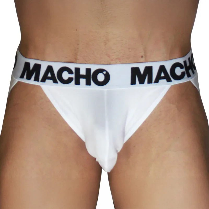 Macho - Mx29Bl Jock White + White XL