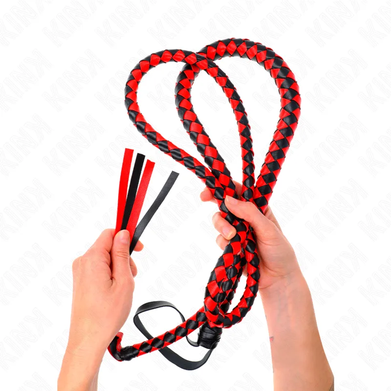 Kink - Chicote de Serpente Longo Vermelho 210 cm