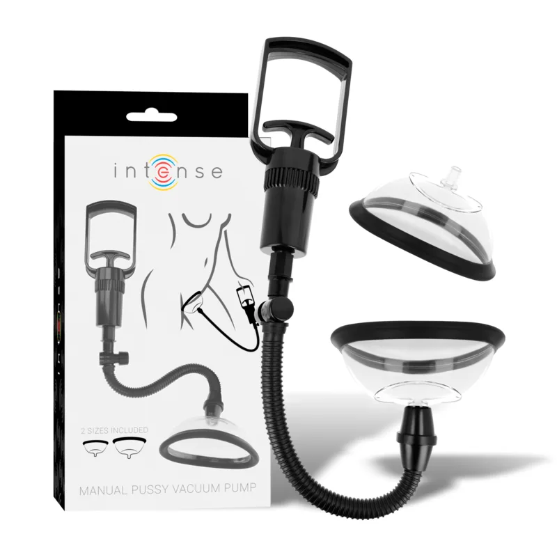 Intense - Bomba Vaginal Manual com Dois Copos Intercambiáveis
