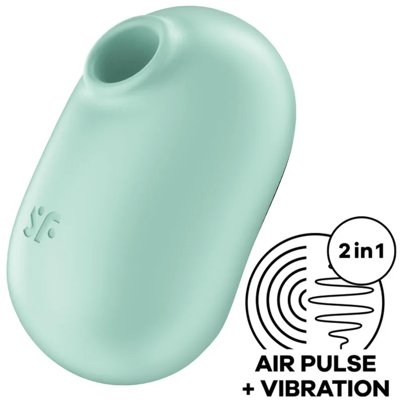 Satisfyer - Pro to Go 2 Double Air Pulse Stimulator & Vibrator Green