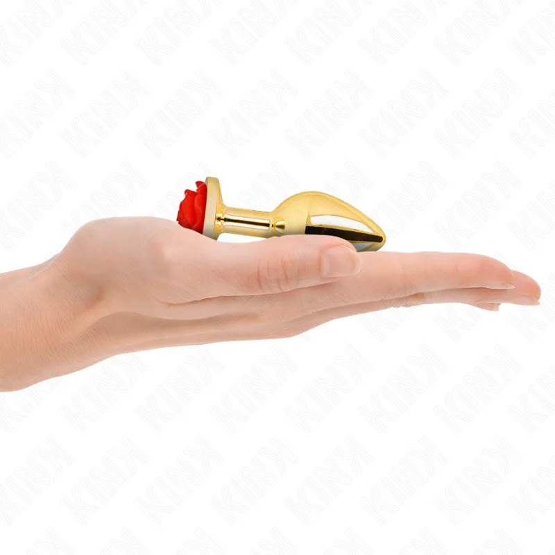 Kink - Plug Anal Ouro Rosa Vermelho Tamanho S
