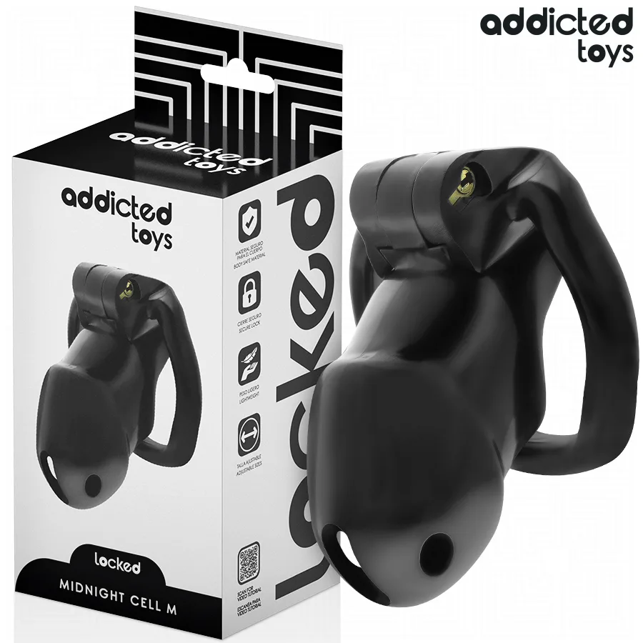 Addicted Toys Locked - Mindnight Cell Penis Cage Size M