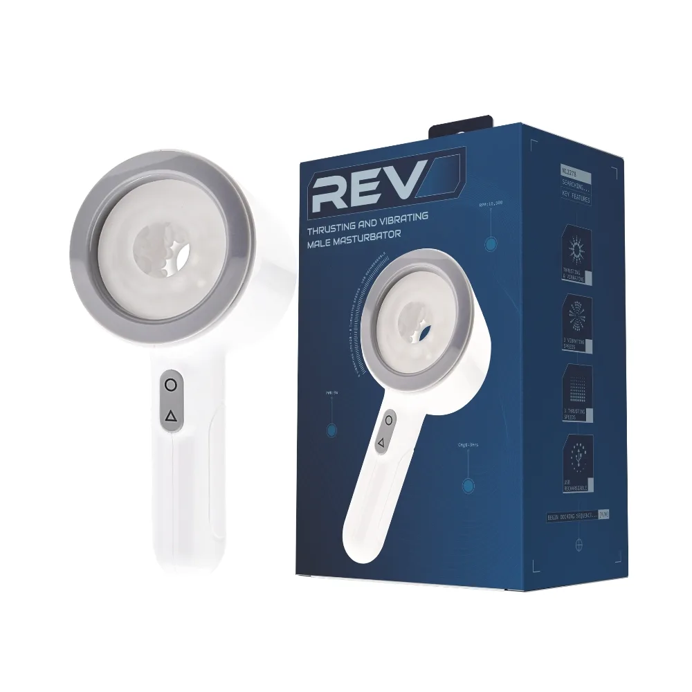 REV Thrusting and Vibrating Open Ended Male Masturbator