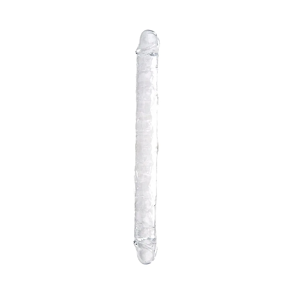 Loving Joy Dildo de Dupla Ponta 18 Polegadas Transparente
