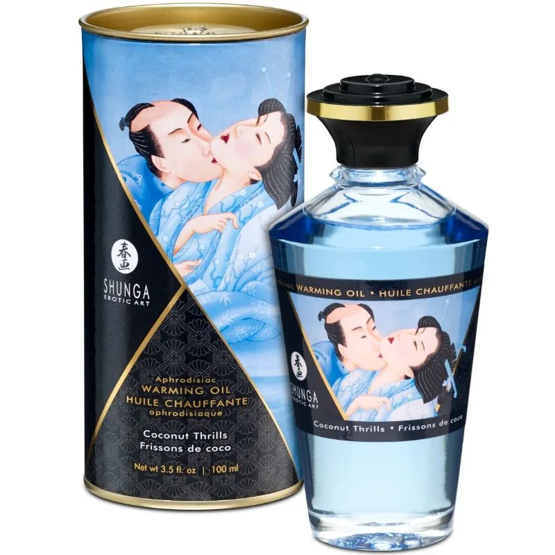 Shunga - Coconut Flavor Heat Effect Massage Oil 100 ml