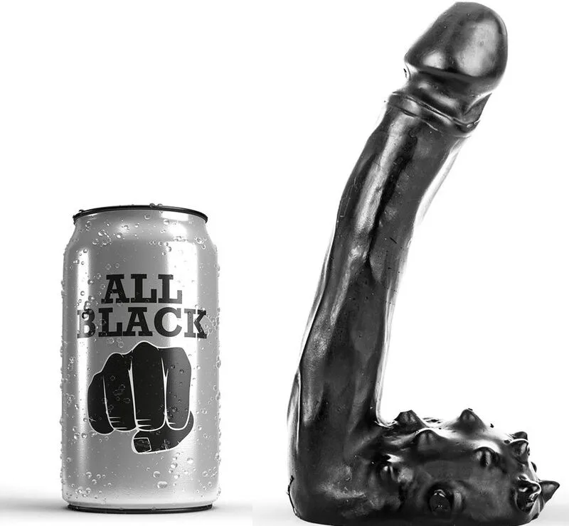 All Black - Dildo Realistic 19 cm