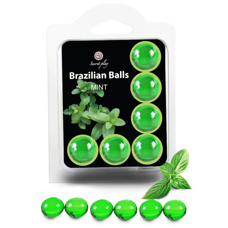 Secretplay - Conjunto 6 Bolas Brasileiras Menta