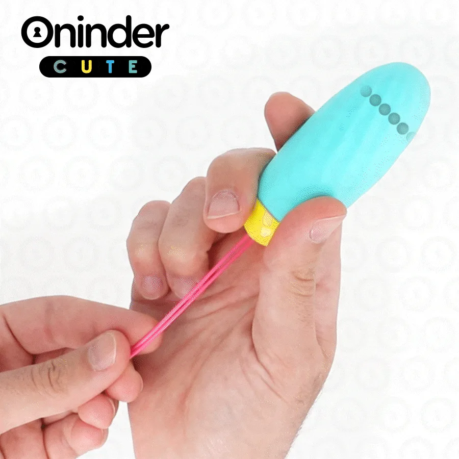 Oninder Cute - Ovo Vibratório para Prazer e Amor - Gemas de Silicone Giratórias - Aplicativo Gratuito Global