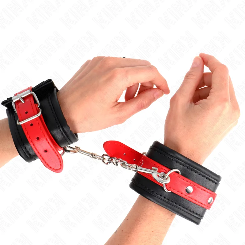 Kink - Pulso Preto com Cinto Vermelho Ajustável 17-28 cm X 6 cm