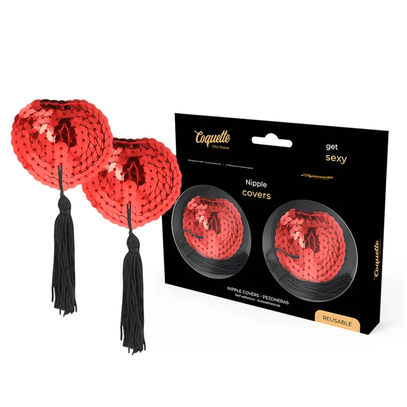 Coquette Chic Desire - Nipple Covers Red