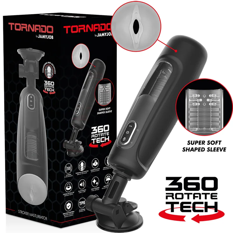 Jamyjob - Tornado 360 Rotate Tech Masturbador