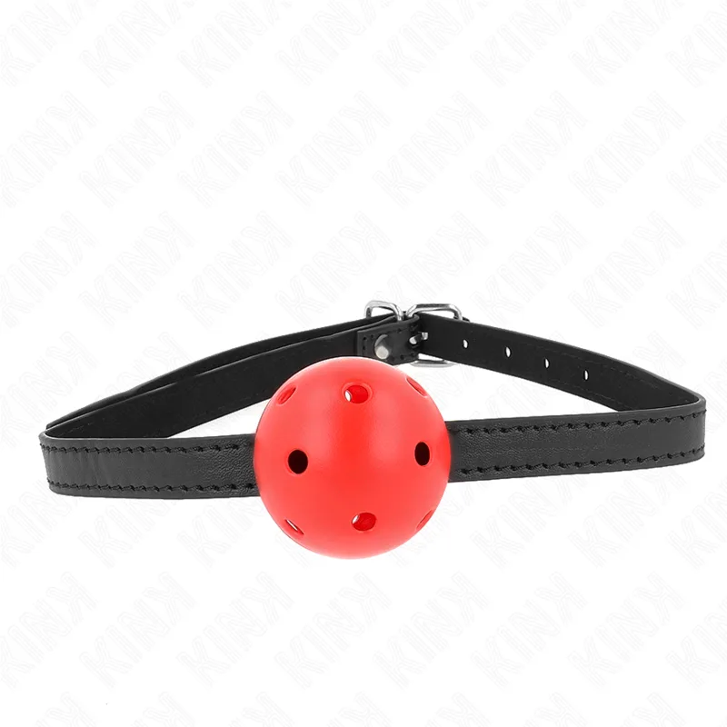 KINK - SIMPLICITY VERMELHO RESPIRÁVEL 4,5 CM BOLA MORDAÇA 62 x 1,5 CM