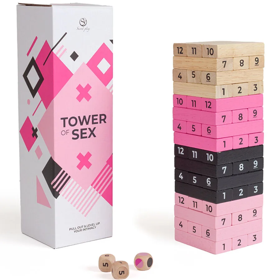 Secretplay - Jogo de Madeira Torre do Sexo