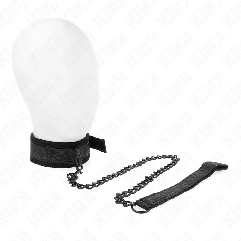 Kink - Basic Model Collar with Leash 77 cm Model 5 Ajustable 34-54 cm X 5 cm